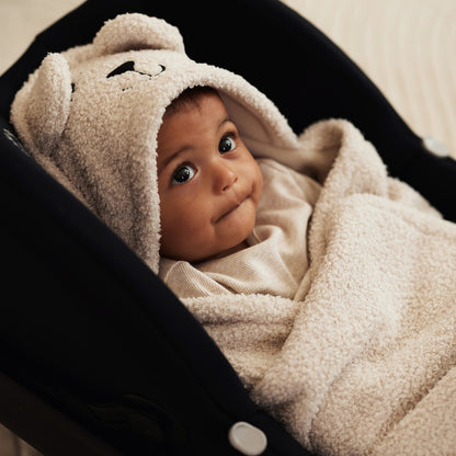 Couverture nomade Bear Boucle Oatmeal