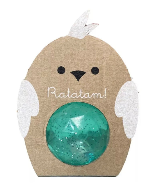 Balle rebondissante facettes oiseau – Vert