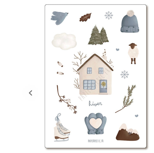 Carte Motifs De L’hiver
