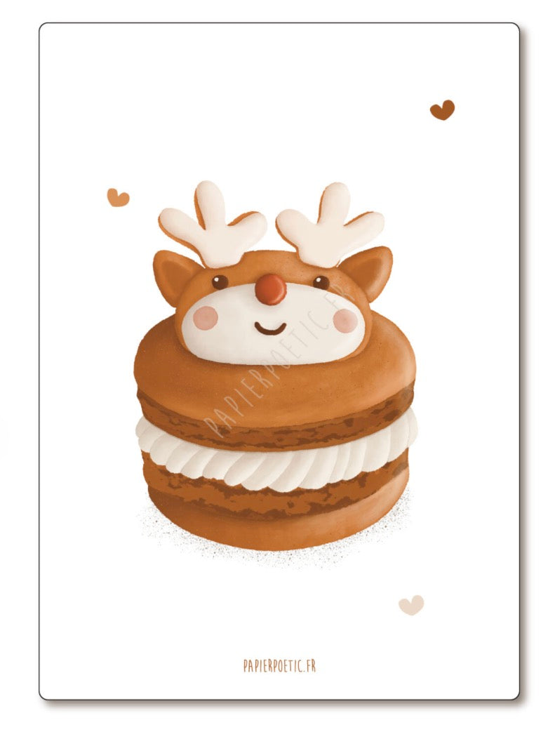Carte Macaron Renne