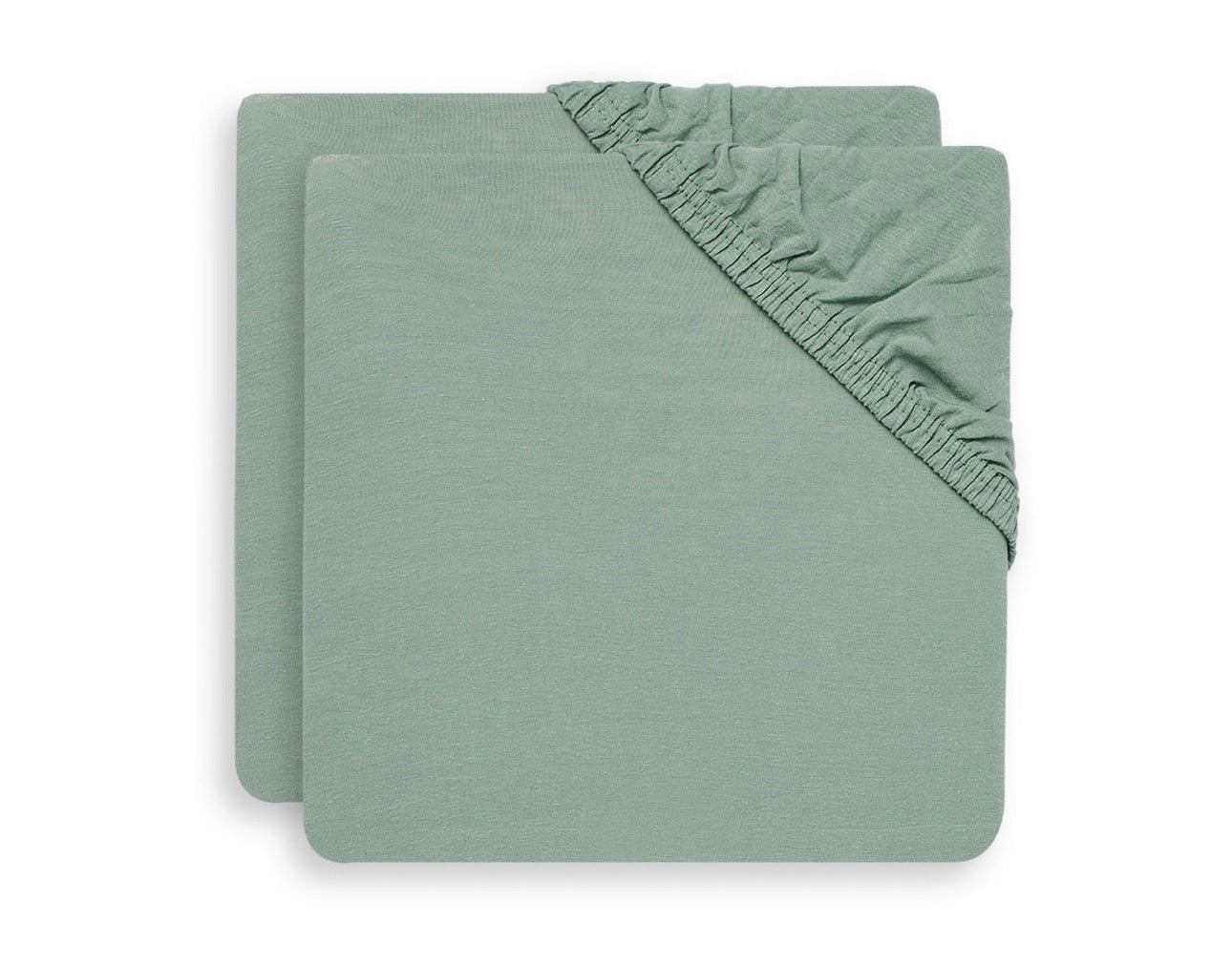 Drap-housse pack 2 - Jersey - Ash green