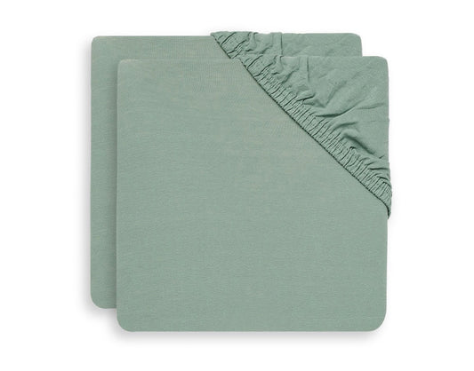 Drap-housse pack 2 - Jersey - Ash green