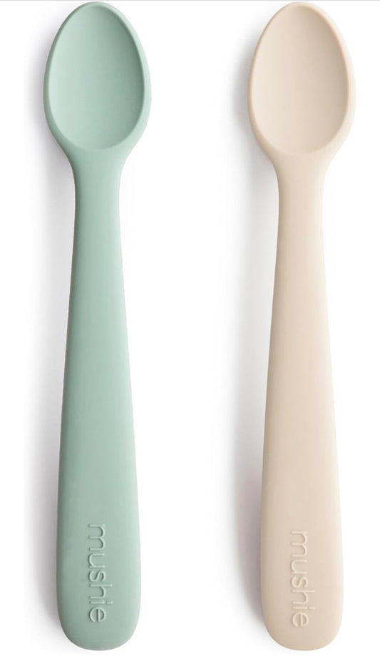 Lot de 2 cuillères en silicone - Sand / Cambridge Blue