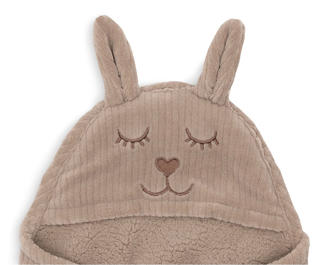 Couverture portefeuille Bunny Cloudy Rib - Coffee