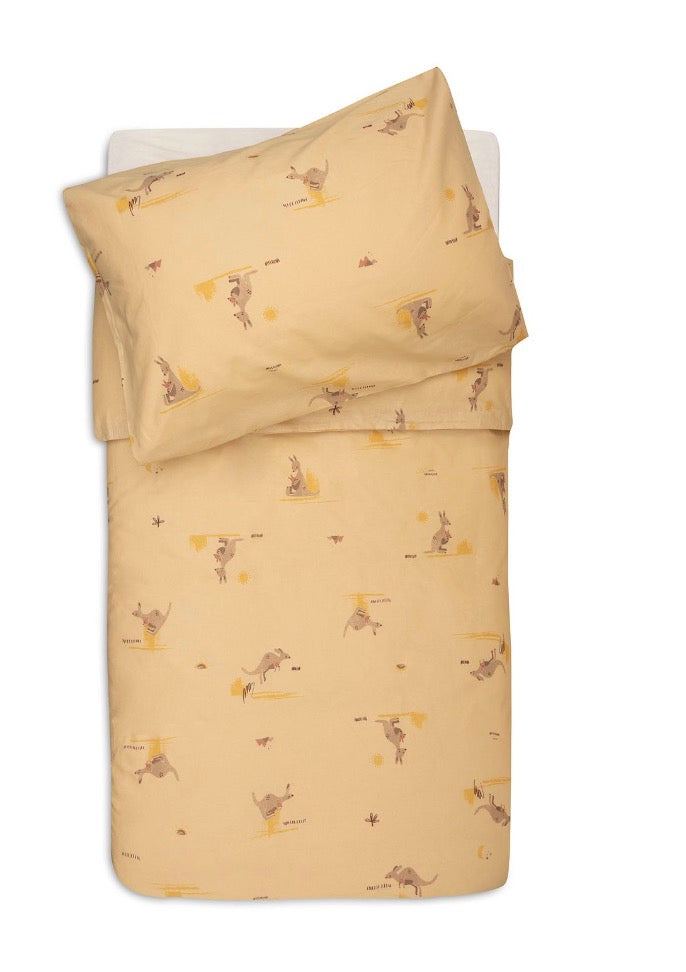 Housse de Couette et Taie 100x140cm - Kangaroots