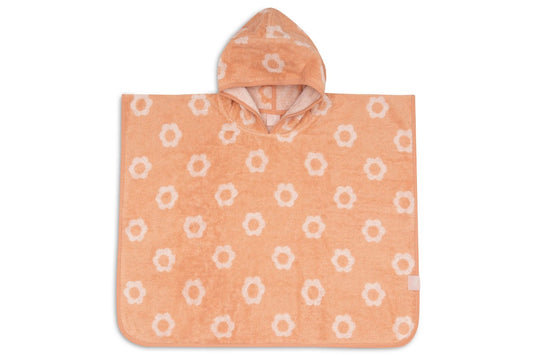 Poncho de Bain Éponge - Jacquard réversible Flower