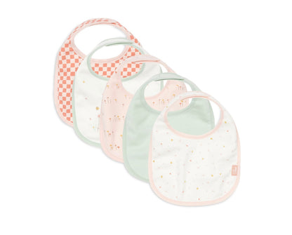 Bavoir Jersey Imperméable - Pretty Picnic - 5 Unités