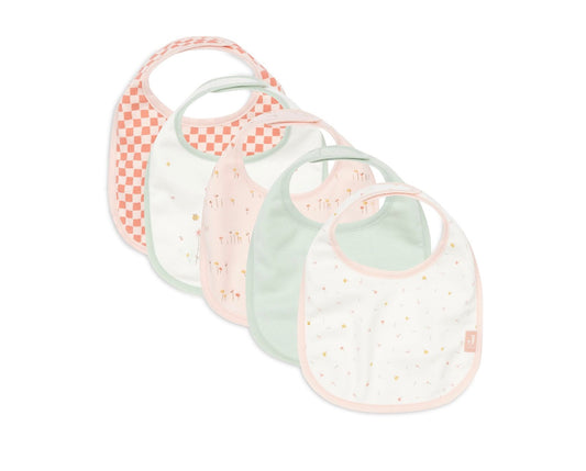 Bavoir Jersey Imperméable - Pretty Picnic - 5 Unités