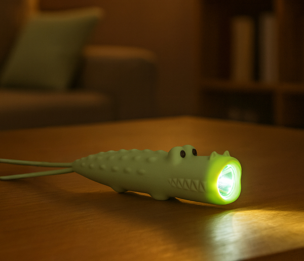 Lampe de poche silicone Crocodile