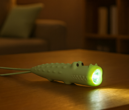 Lampe de poche silicone Crocodile