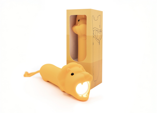 Lampe de poche silicone Lion