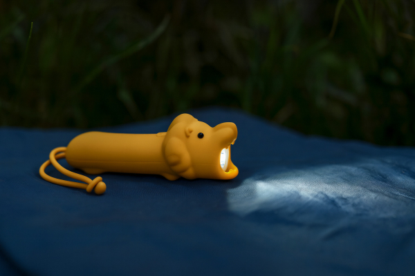Lampe de poche silicone Lion