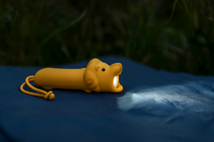 Lampe de poche silicone Lion