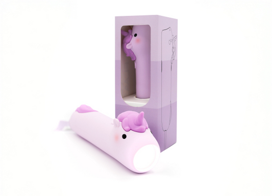 Lampe de poche silicone Licorne