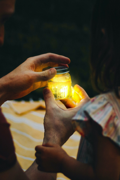 Cubes lumineux - jaune
