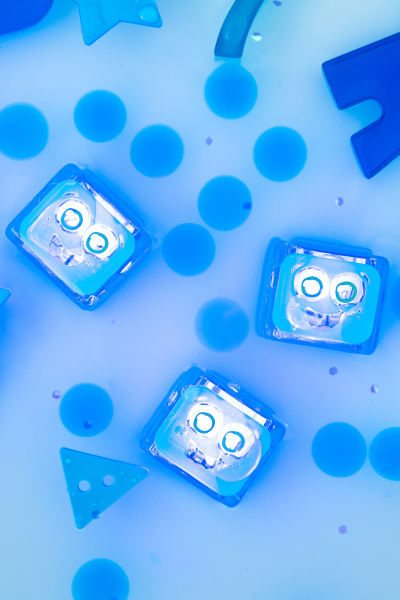 Cubes lumineux - bleu