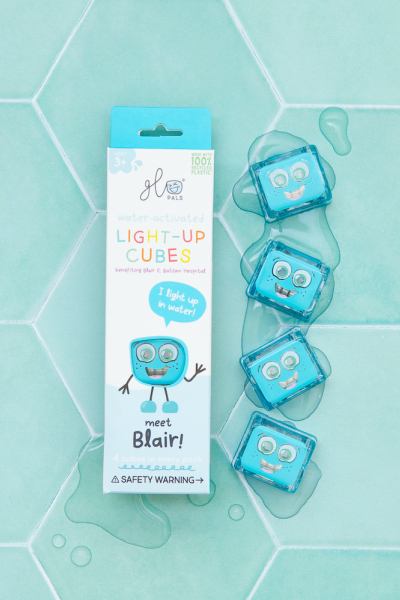 Cubes lumineux - bleu
