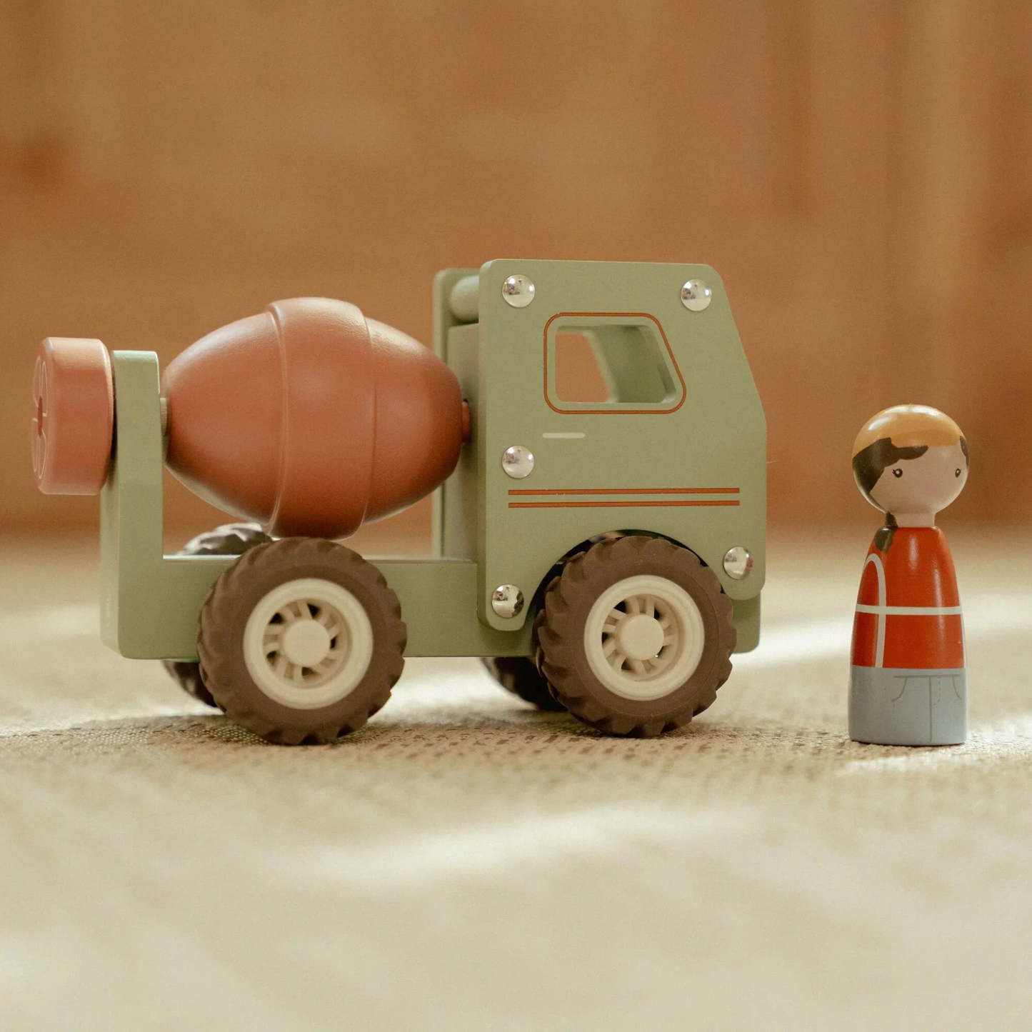 Camion toupie en bois