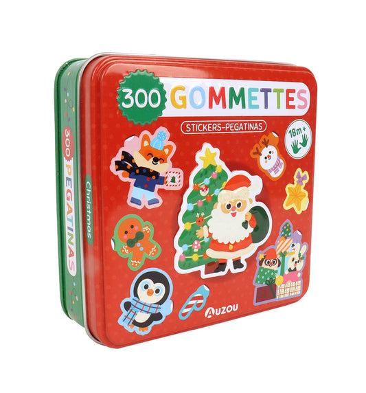 Boîte 300 gommettes métal - Noël