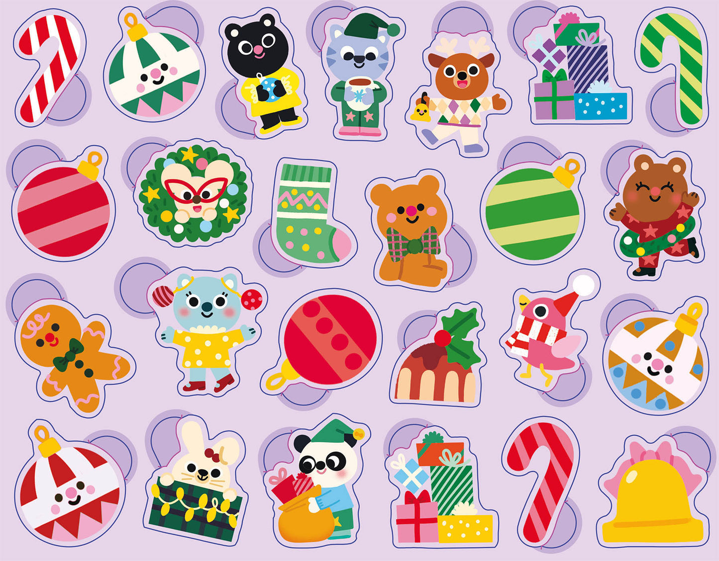 Boîte 300 gommettes métal - Noël