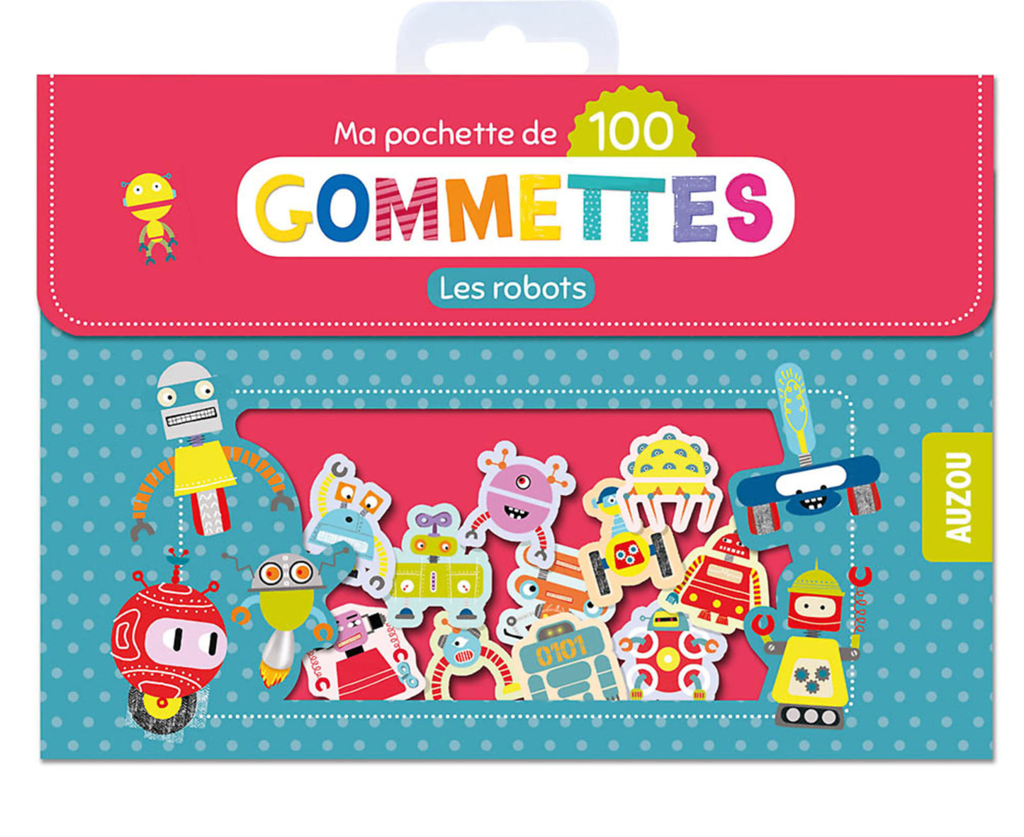 Ma pochette de 100 gommettes - Les robots