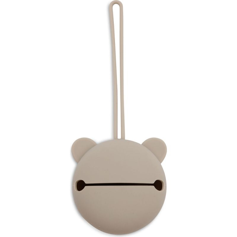 Étui à sucette en silicone Ø7cm -  Olive green