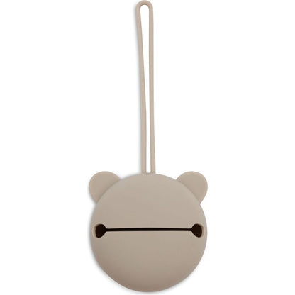 Étui à sucette en silicone Ø7cm -  Olive green