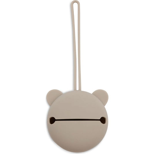 Étui à sucette en silicone Ø7cm -  Olive green