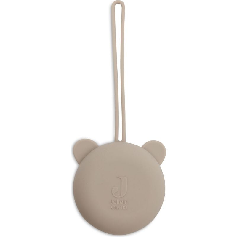 Étui à sucette en silicone Ø7cm -  Olive green