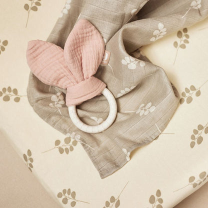 Anneau de Dentition - Bunny Ears Rose