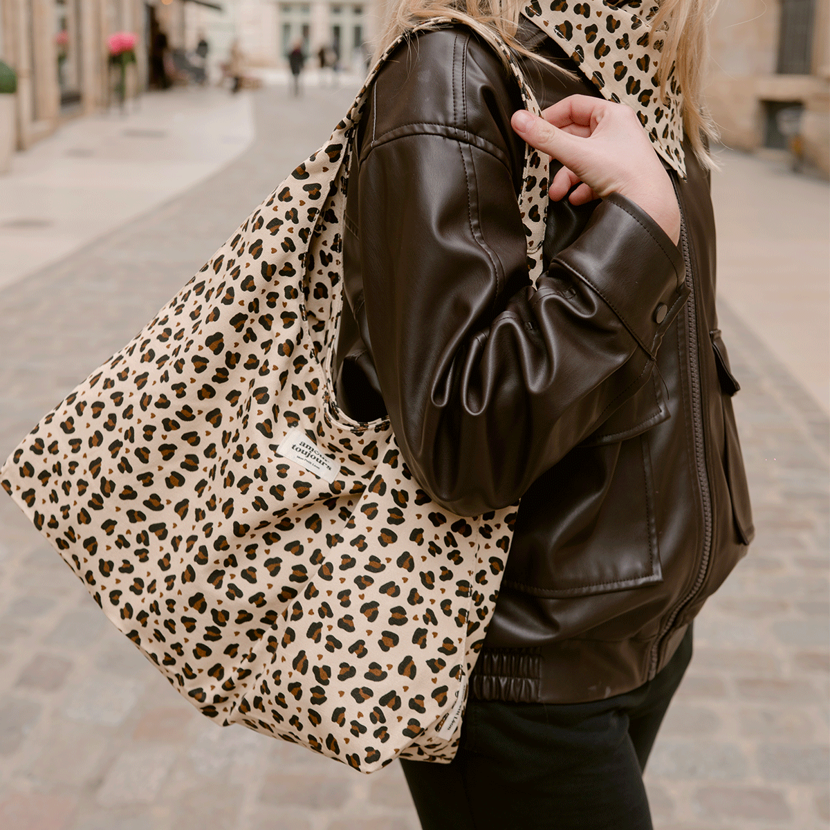 Sac ALMA Léopard Coeur - Amour Toujours