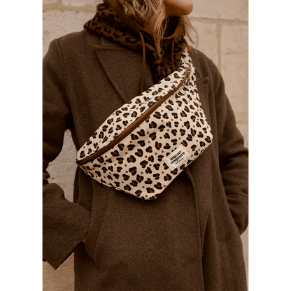 Sac banane adulte coton - Léopard coeur, Amour toujours