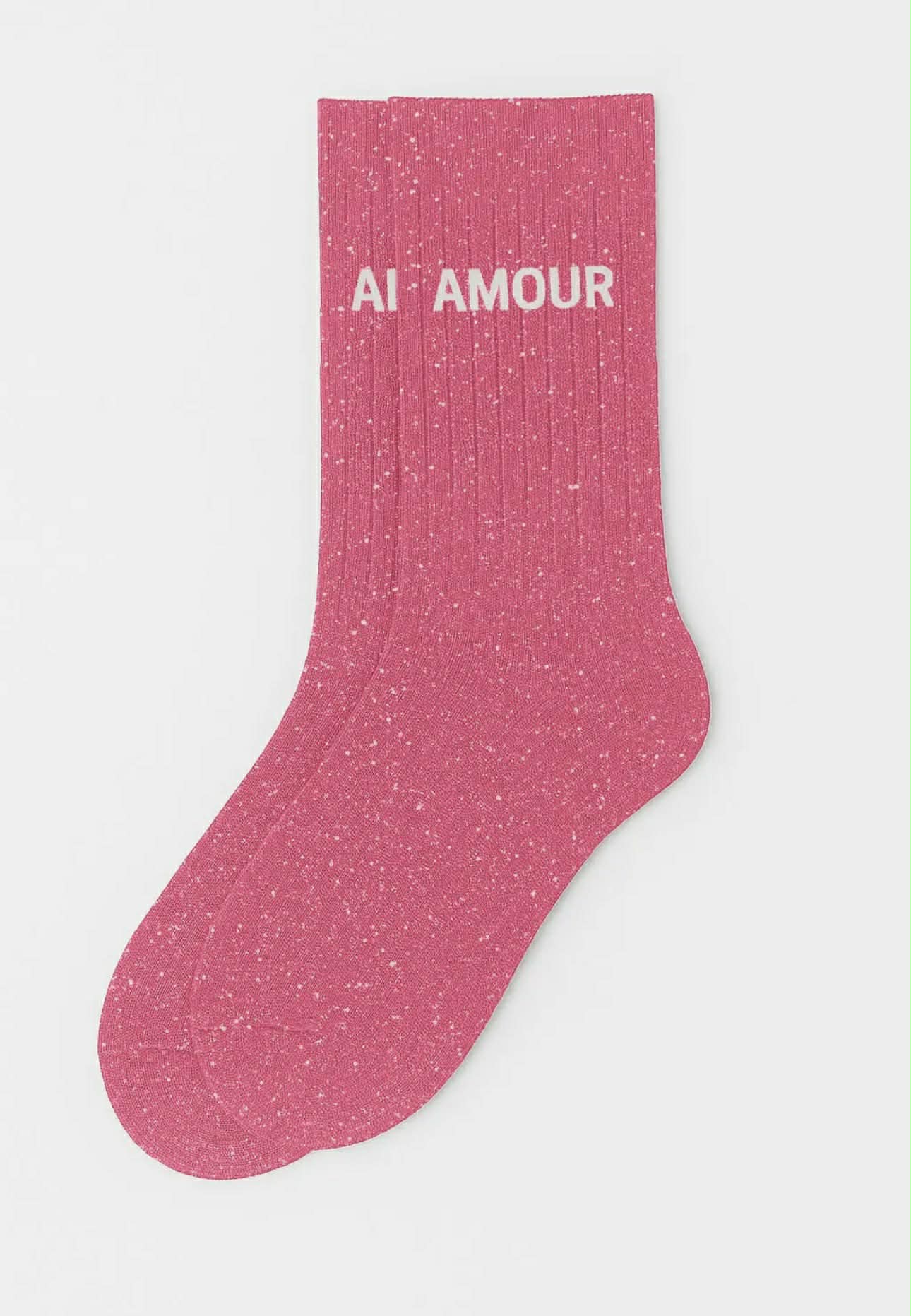 Chaussettes à paillettes - Amour Rose Bubble