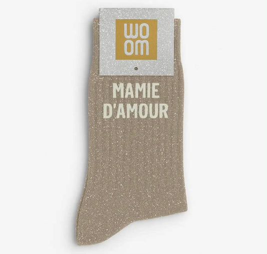 Chaussettes à paillettes - Mamie d’amour