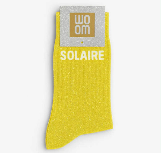 Chaussettes à paillettes - Solaire jaune