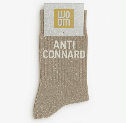 Chaussettes à paillettes -  Anti Connard Beige