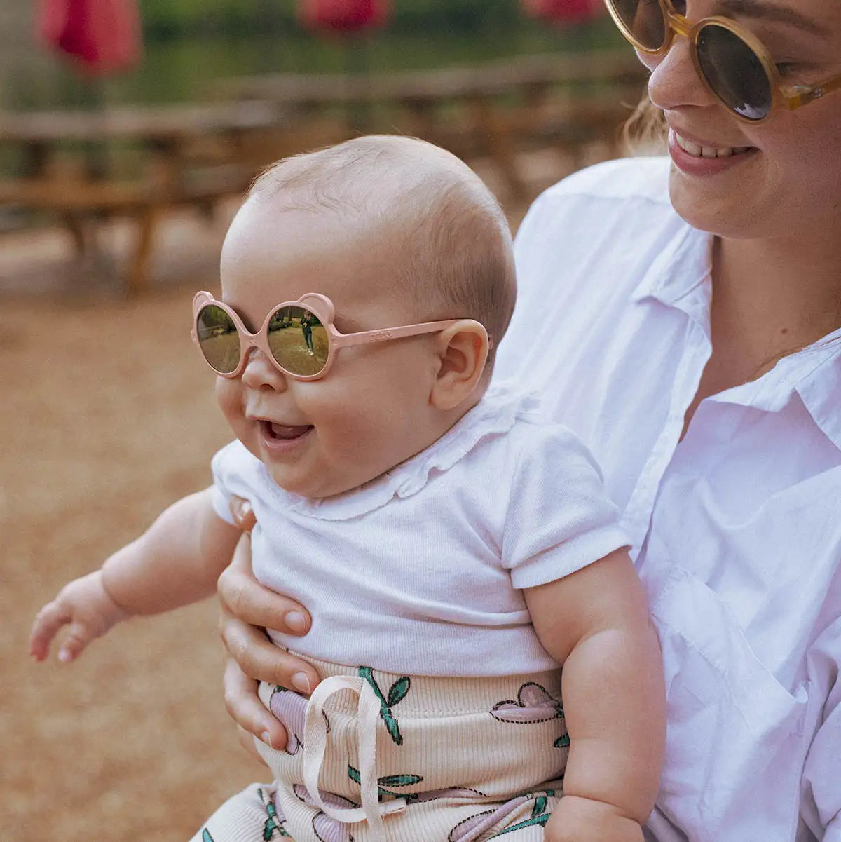 Lunettes - Ourson rose pêche (0-1an)