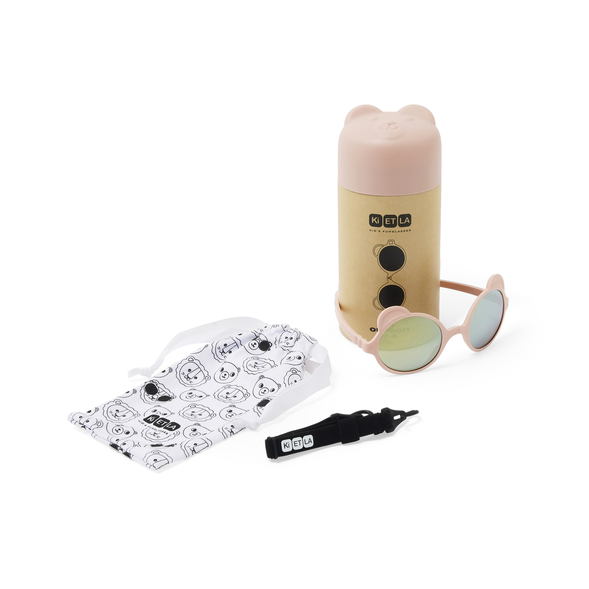 Lunettes - Ourson rose pêche (0-1an)