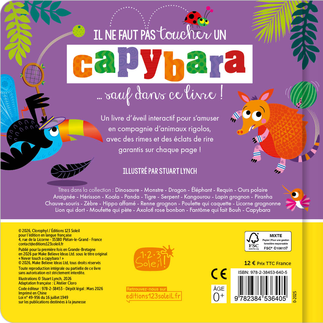 Il ne faut pas toucher un capybara !