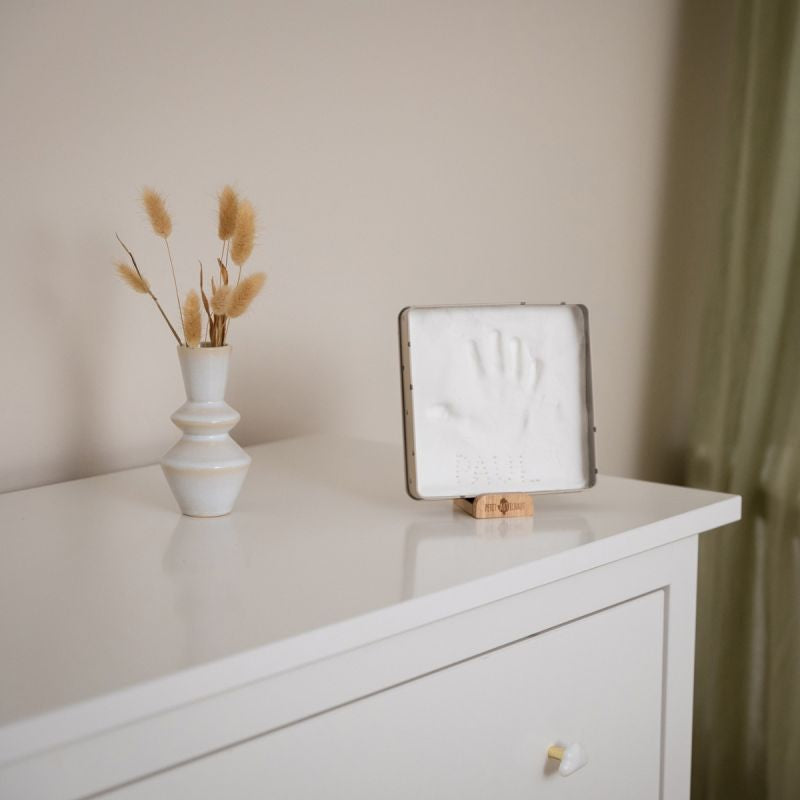 Boîte à empreintes Baby Box Carrée Jolis Cœurs