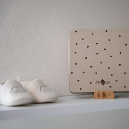 Boîte à empreintes Baby Box Carrée Jolis Cœurs