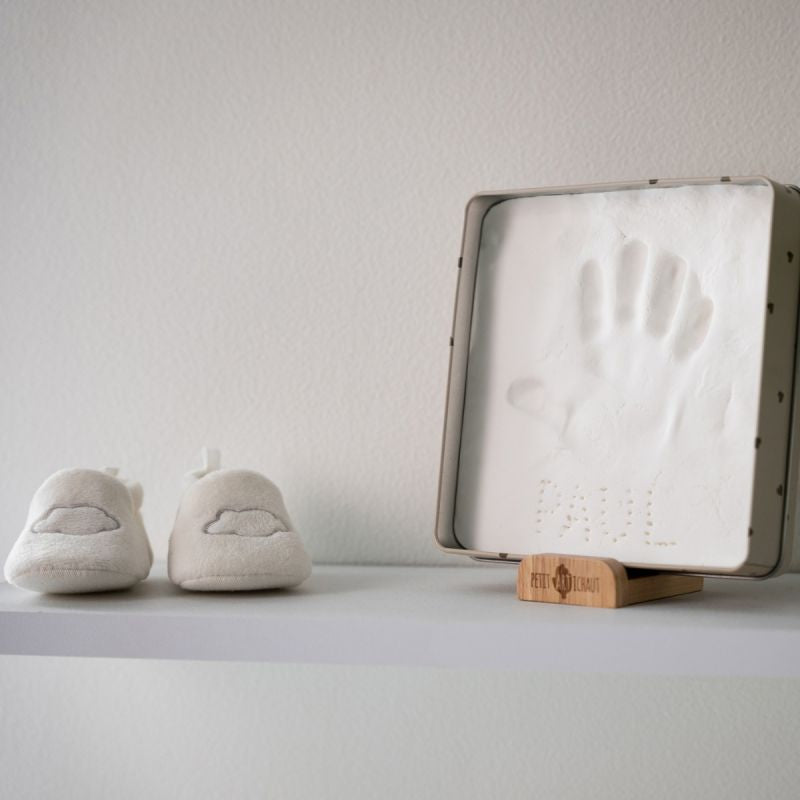 Boîte à empreintes Baby Box Carrée Jolis Cœurs