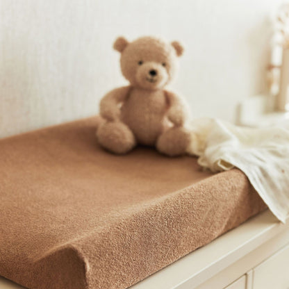 Housse de matelas à langer en éponge Biscuit