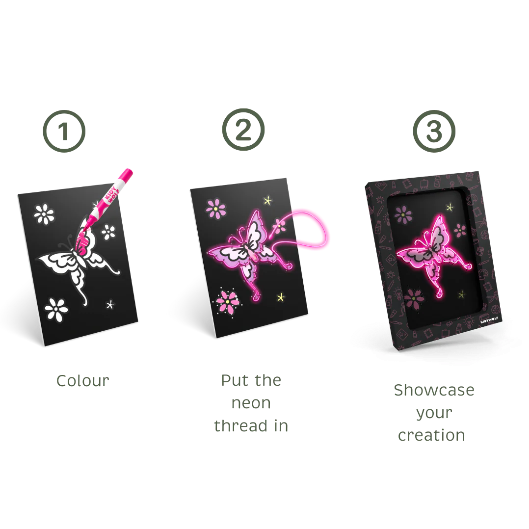 KIDYNEON - Kit pour décoration murale lumineuse contes