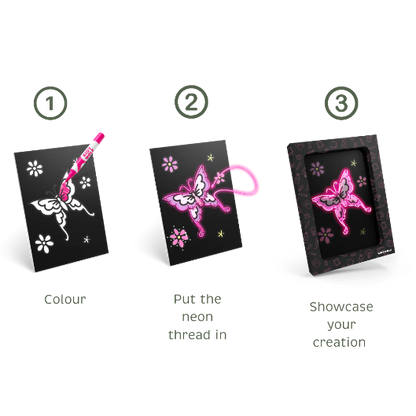 KIDYNEON - Kit pour décoration murale lumineuse contes