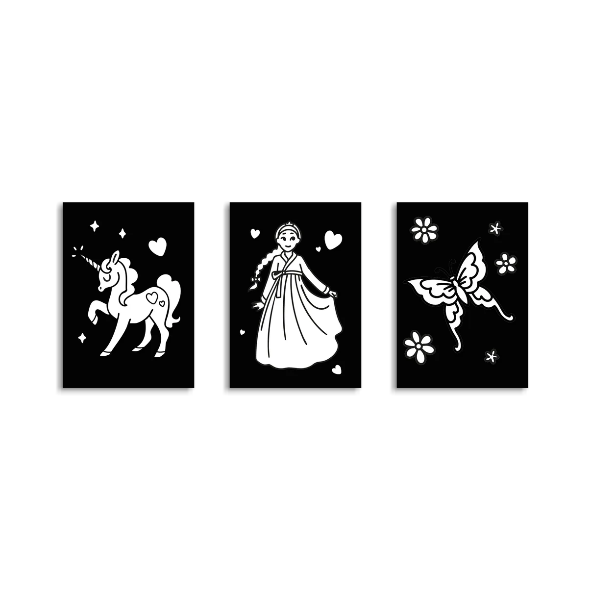 KIDYNEON - Kit pour décoration murale lumineuse contes