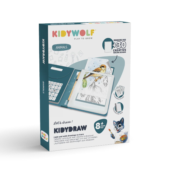 KIDYDRAW-PAD - tablette à dessin lumineuse Animaux