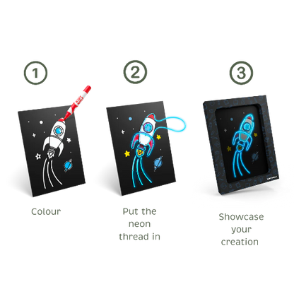 KIDYNEON - Kit pour décoration murale lumineuse pack