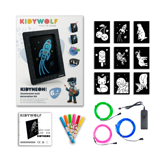 KIDYNEON - Kit pour décoration murale lumineuse pack