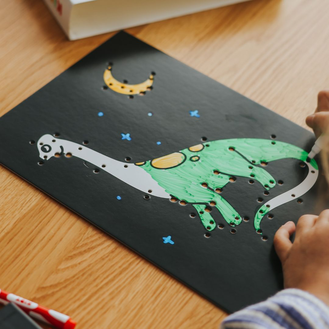 KIDYNEON - Kit pour décoration murale lumineuse dinosaures
